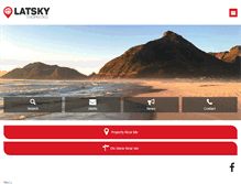 Tablet Screenshot of latsky.co.za